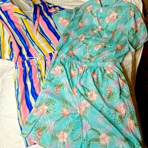 Matching shirt and short sets